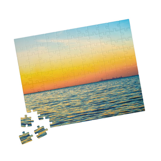 Sunset at Miller Beach Puzzle