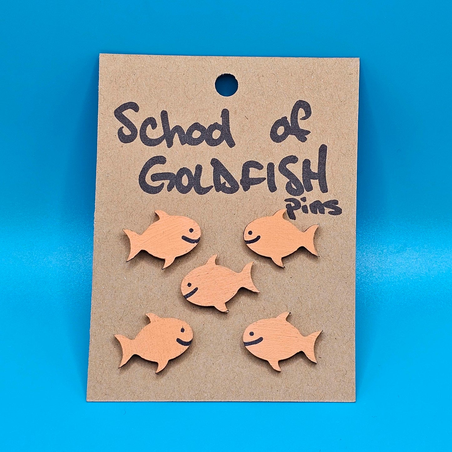 School of Goldfish Pins