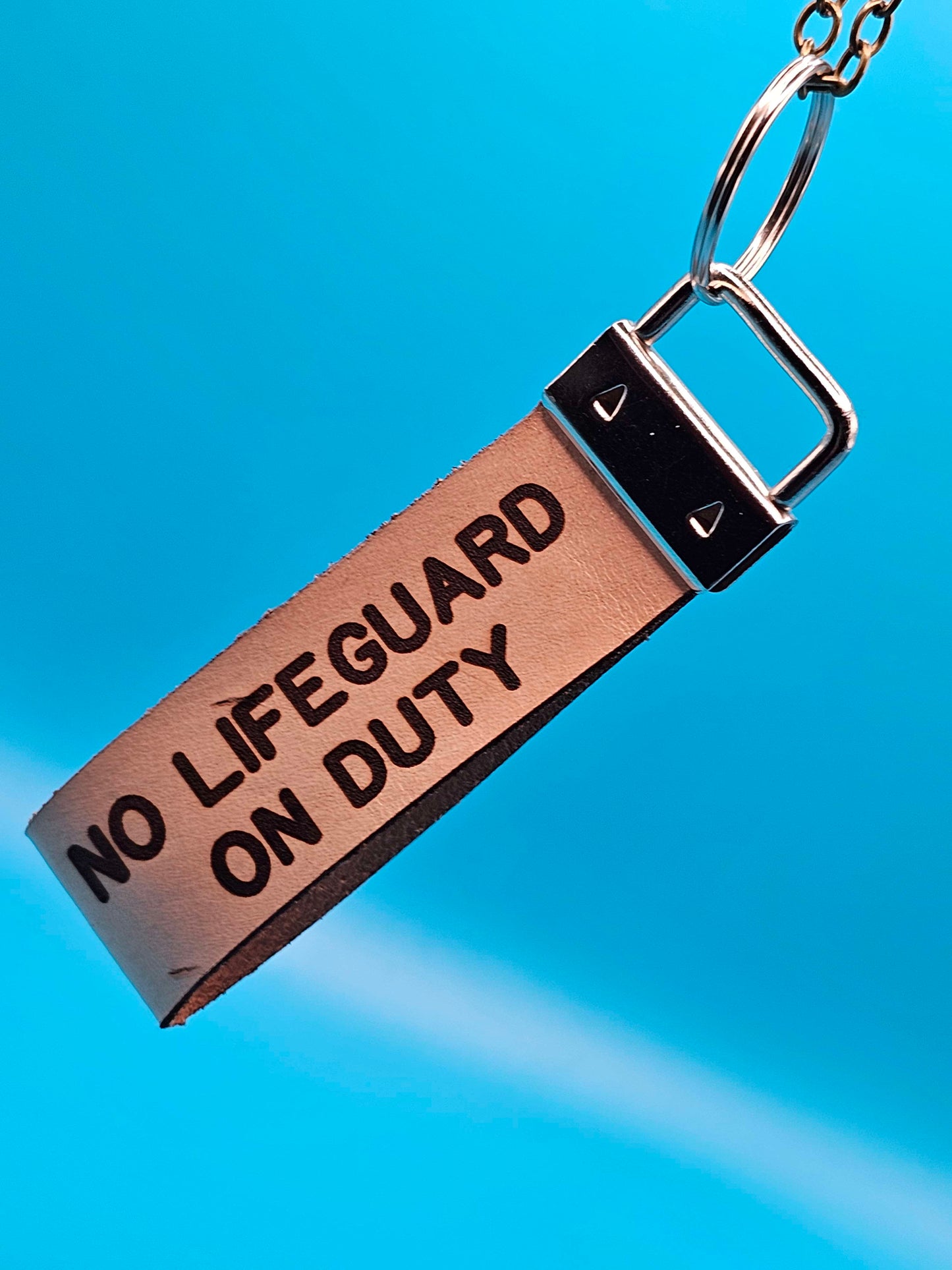 No Lifeguard On Duty Keytag