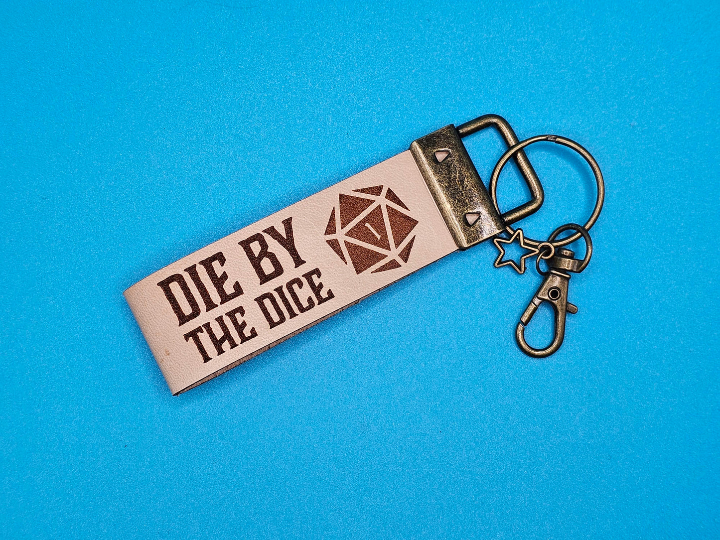 Die by the Dice Keytag