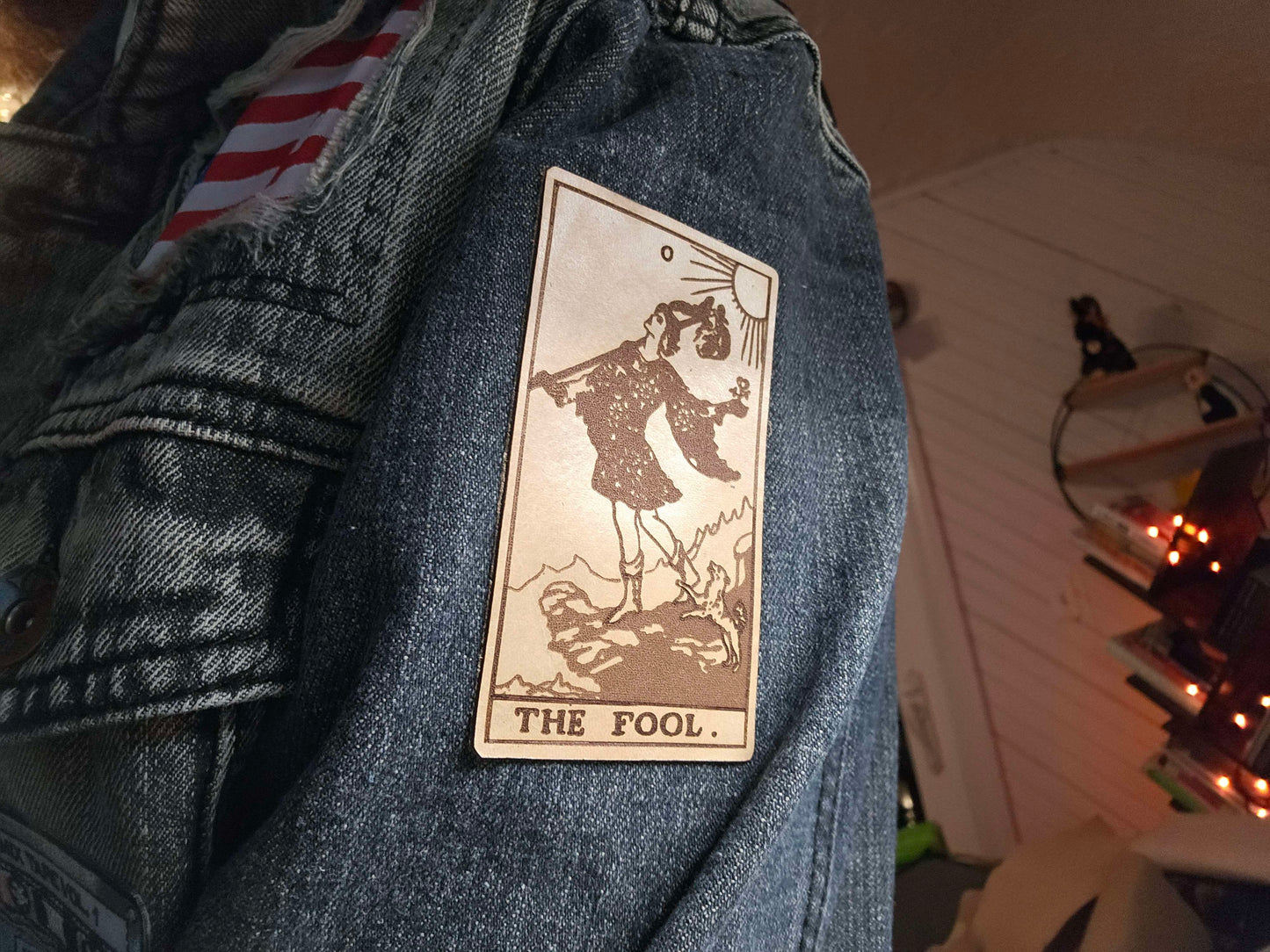 The Fool and The Fool's Dog Iron On Leather Patch Set