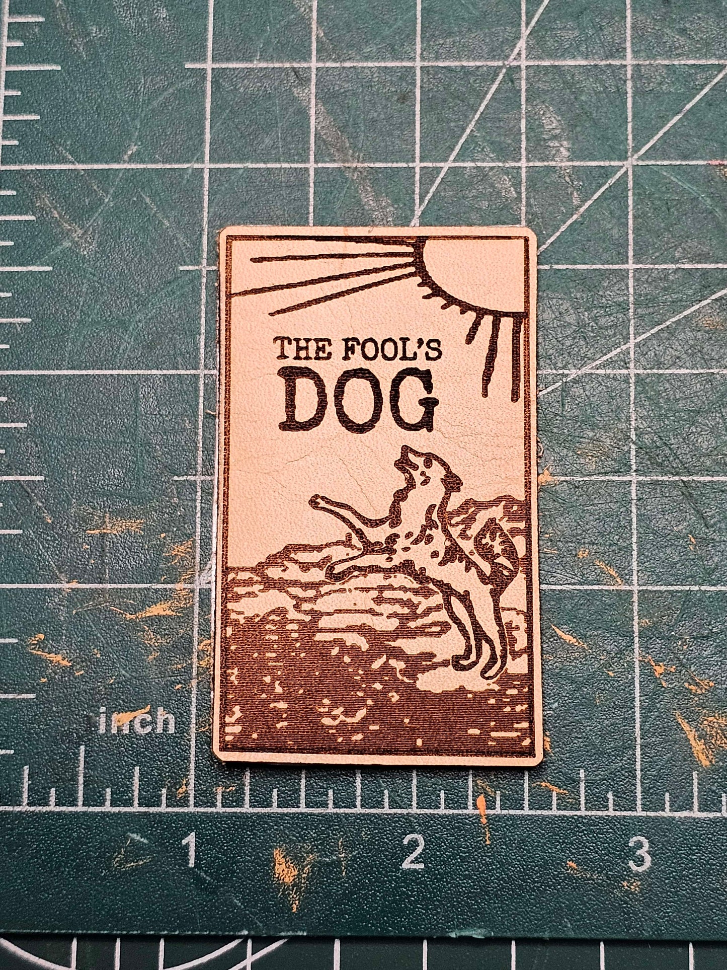 The Fool and The Fool's Dog Iron On Leather Patch Set